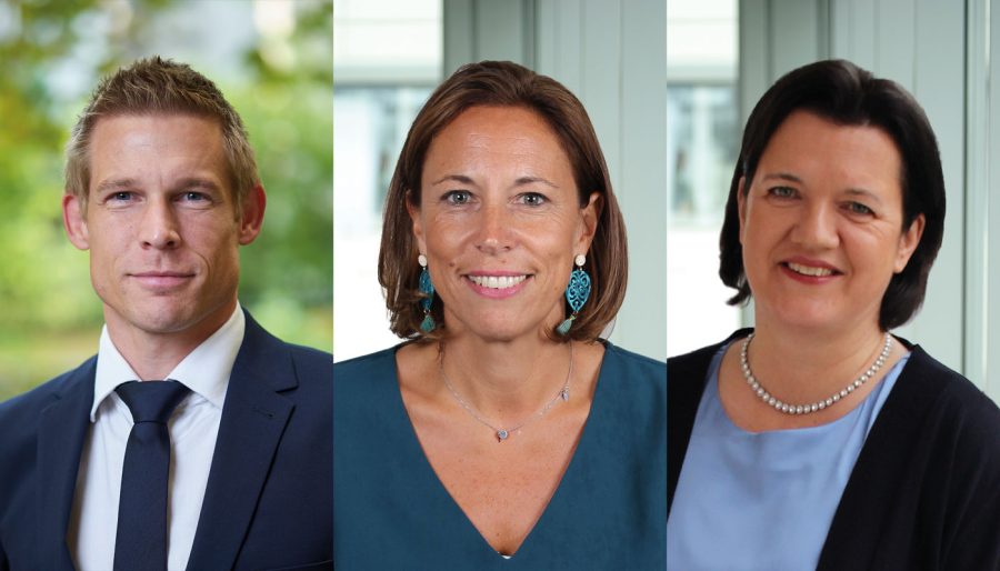 Patrick Korneisel, Silvia Jungel und Karin Baum­gardinger